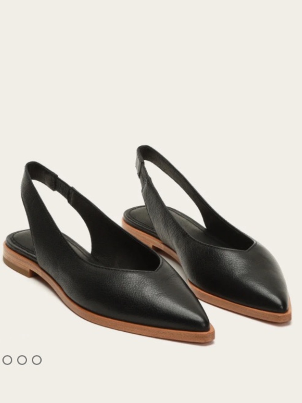 Frye Kenzie Slingback Flats Black 11